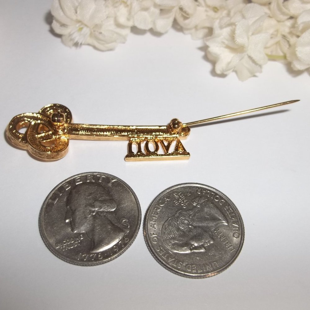Pre-owned, AVON Skeleton Key Brooch, Celtic Knot Brooch, Avon Pin, Brooch, 7765 - Picture 4 of 5